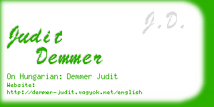 judit demmer business card